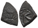 Tiberius III (Apsimar) AE 20 Nummi or Half Follis. Tiberius III (Apsimar) AE 20 Nummi or Half Follis.
