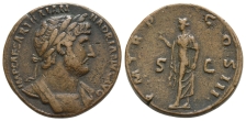 Reproduction of an AE Sestertius of Hadrian. Reproduction of an AE Sestertius of Hadrian.