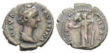 Diva Faustina I AR Denarius. Diva Faustina I AR Denarius.