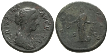 Crispina, Augusta AE Sestertius. Crispina, Augusta AE Sestertius.