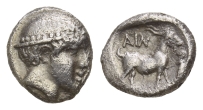 Thrace, Ainos AR Diobol. Thrace, Ainos AR Diobol.