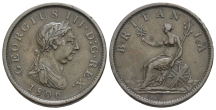 Great Britain. Hanover, George III CU Penny. Great Britain. Hanover, George III CU Penny.