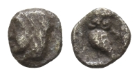 Western Asia Minor, Uncertain Mint AR Tetartemorion. Western Asia Minor, Uncertain Mint AR Tetartemorion.