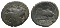 Seleukid Empire, Seleukos I Nikator AE Unit. Seleukid Empire, Seleukos I Nikator AE Unit.