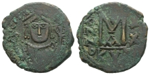 Maurice Tiberius AE 40 Nummi or Follis. Maurice Tiberius AE 40 Nummi or Follis.