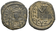 Heraclius AE 40 Nummi or Follis. Heraclius AE 40 Nummi or Follis.