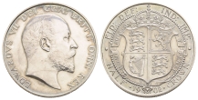 Great Britain. Saxe-Coburg-Gotha, Edward VII AR Matt Proof Halfcrown. Great Britain. Saxe-Coburg-Gotha, Edward VII AR Matt Proof Halfcrown.