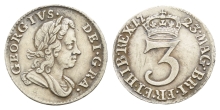 Great Britain. Hanover, George I AR Threepence. Great Britain. Hanover, George I AR Threepence.