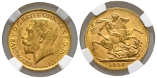 Great Britain. Windsor, George V AV Half Sovereign. Great Britain. Windsor, George V AV Half Sovereign.