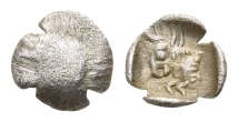 Caria, Uncertain mint D AR Tetartemorion. Caria, Uncertain mint D AR Tetartemorion.