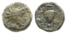 Aeolis, Myrina AE 11mm. Aeolis, Myrina AE 11mm.
