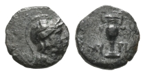 Aeolis, Myrina AE 9mm. Aeolis, Myrina AE 9mm.