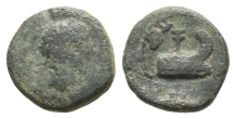 Trajan AE Hemiassarion of Half Assarion of Perge, Pamphylia. Trajan AE Hemiassarion of Half Assarion of Perge, Pamphylia.
