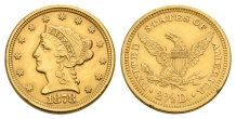 United States of America. Federal Republic AV 2 1/2 Dollars. United States of America. Federal Republic AV 2 1/2 Dollars.