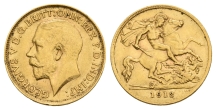 Great Britain. Windsor, George V AV Half Sovereign. Great Britain. Windsor, George V AV Half Sovereign.
