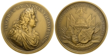 France. Louis XIV, AE Restrike Medal. France. Louis XIV, AE Restrike Medal.