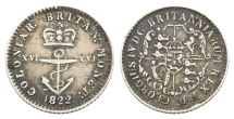 British West Indies. George IV AR 1/16 Dollar. British West Indies. George IV AR 1/16 Dollar.