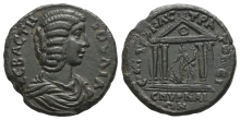 Julia Domna AE 25mm of Smyrna, Ionia. Julia Domna AE 25mm of Smyrna, Ionia.
