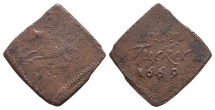 Andrew Tucker of Tenterton, Kent CU Halfpenny Lozenge-Shaped Token. Andrew Tucker of Tenterton, Kent CU Halfpenny Lozenge-Shaped Token.