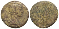 Trajan AE Sestertius. Trajan AE Sestertius.