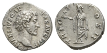 Marcus Aurelius, as Caesar AR Denarius. Marcus Aurelius, as Caesar AR Denarius.