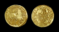 Anglo-Saxon Merovingian Rhineland - Victory - Gold Tremissis Anglo-Saxon Merovingian Rhineland - Victory - Gold Tremissis