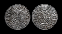 Archbishops of Canterbury - Wulfred - Group II Transitional Monogram Penny - Canterbury, Sæbeorht Archbishops of Canterbury - Wulfred - Group II Transitional Monogram Penny - Canterbury, Sæbeorht