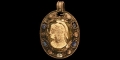 Greek Athena Cameo in Silver Pendant