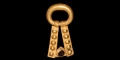 Migration Period Gold Belt Fitting with Garnet
