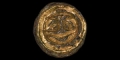 Anglo-Saxon Gilt Button Brooch with Face