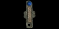 Anglo-Saxon Gilt Insular Mount with Gemstone