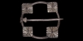 Medieval Silver-Gilt Annular Brooch with Cross Motifs