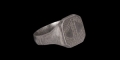 Medieval Silver Ring with Ropework
