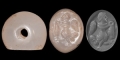 Western Asiatic Sassanian Stamp Seal with Human-Headed Bird