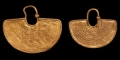 Western Asiatic South Arabian Gold Earring Pair