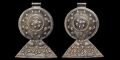 Western Asiatic Sassanian Silver Pendants with Birds