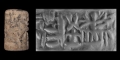 Western Asiatic Early Dynastic Cylinder Seal with Mythical Scene