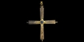 Byzantine Gold and Ivory Cross Pendant