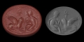Parthian Stamp Seal with Sphinx