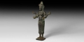 Cambodian Standing Lakshmi Statuette