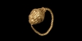 Greek Gold Lion-Headed Earring