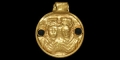 Roman Gold Pendant with Busts