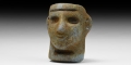 Western Asiatic Blue Glazed Mask