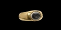 Roman Portrait Gemstone in Gold Ring