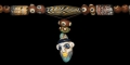 Phoenician Glass Pendant and Bead Necklace
