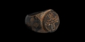 Byzantine Carved Stone Ring with Crosses