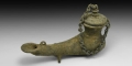 Roman Oil Lamp with Chained Lid