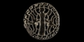 Indus Valley Silver Stamp Seal with Winged Figure