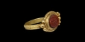 Roman Gold Ring with Female Portrait Cameo
