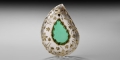 Indian Carved Teardrop Rock Crystal Bowl